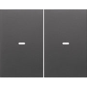 Berker - Abdeckung/Bedienelement für Installationsschalterprogramme Tast-Abdeckung 2f. anth 80960375