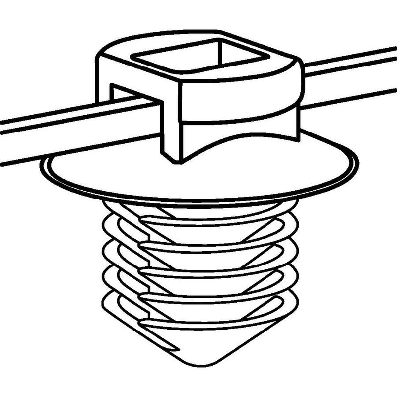 HellermannTyton - Kabelbinder Befestigungsbinder T50RFT10-HS-BK-D1 200x4,6 − 500 Stück