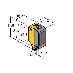 Turck - Lichttaster mit Hintergrundausblendung Opto Sensor QS18VP6AF100Q1 Lichttaster