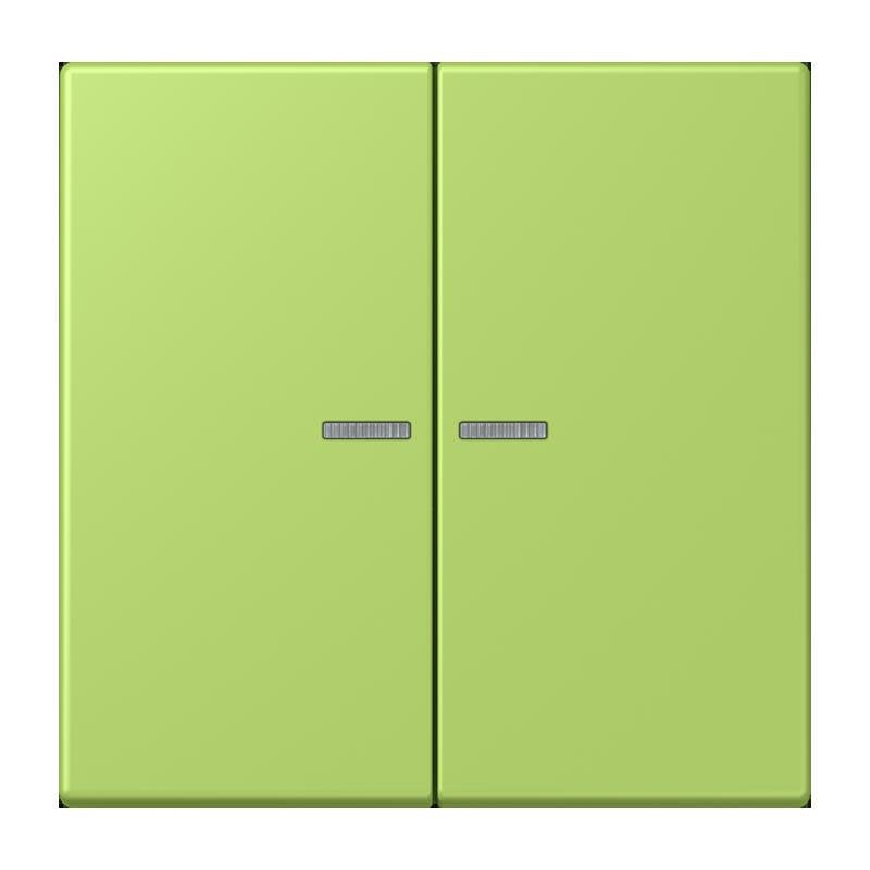 Jung - Abdeckung/Bedienelement für Installationsschalterprogramme Wippe mit Lichtleiter LC 102 KO5 221 vert clair
