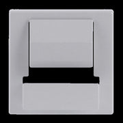 Busch-Jaeger - Einsatz/Abdeckung für Kommunikationstechnik Zentralscheibe alu/si 6477-83 PowerDock USB