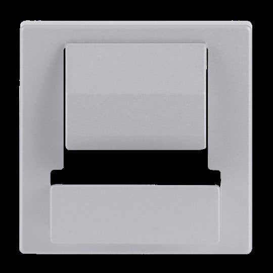 Busch-Jaeger - Einsatz/Abdeckung für Kommunikationstechnik Zentralscheibe alu/si 6477-83 PowerDock USB
