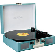 CLASSIC PHONO - Schallplattenspieler Koffer-Plattenspieler TT-110 Blue White Retro,BT