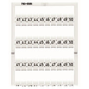 WAGO - Klemmenmarkierung WMB-Bezeichnungssystem 793-5506 W:41-50 je(10x)