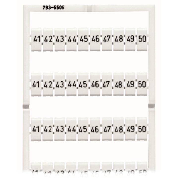 WAGO - Klemmenmarkierung WMB-Bezeichnungssystem 793-5506 W:41-50 je(10x)