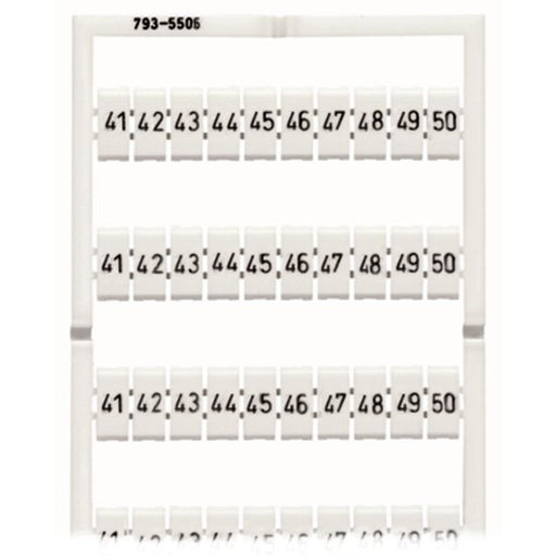 WAGO - Klemmenmarkierung WMB-Bezeichnungssystem 793-5506 W:41-50 je(10x)