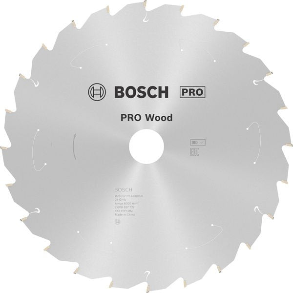 Bosch - Kreissägeblatt PRO Wood cordless 2608837727 Kreissägeblatt 250 x