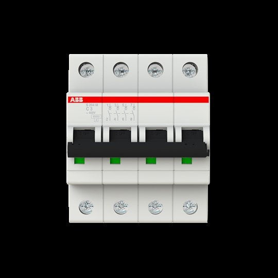 ABB Stotz S&J - Leitungsschutzschalter Sicherungsautomat S204M-C3 10kA 3A C 4p