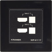 Kramer - Abdeckrahmen Rahmen+Blende WP-211T-EU-PANEL-SET f.Wandplatte,sw