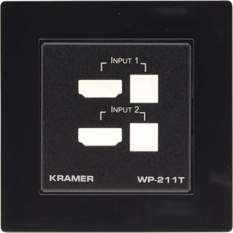 Kramer - Abdeckrahmen Rahmen+Blende WP-211T-EU-PANEL-SET f.Wandplatte,sw