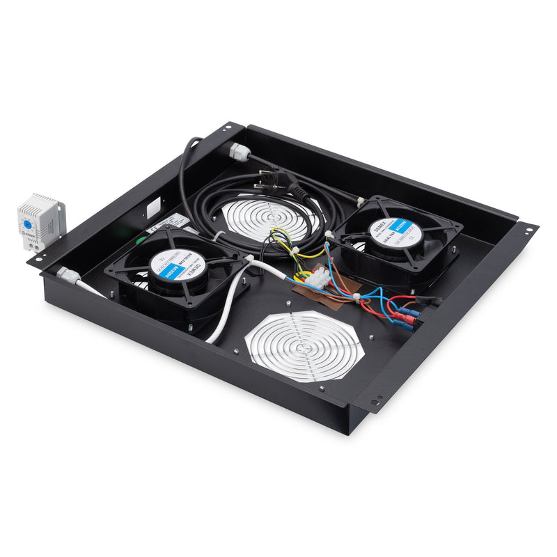 DIGITUS - Lüfter (Schaltschrank) Dachlüftereinheit DN-19 FAN-2-B-N 2 Lüfter