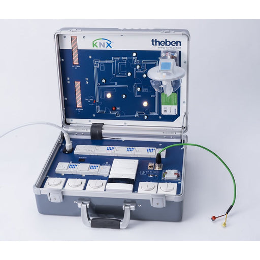 Theben - Bussystem-Schaltaktor KNX-Ausbildungskoffer mit 9070277 versch. KNX-Geräte