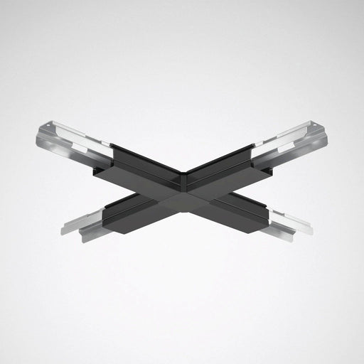 Trilux - Tragschiene für Lichtbandsystem X-Lichtbandverbinder 07650 X-Connector 05 schwarz − 1 Stück