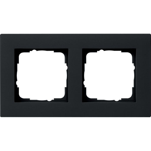 Gira - Abdeckrahmen 2f. sw 0212095 flach