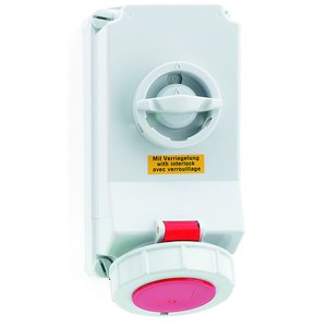 Bals Elektrotech - CEE-Steckdose abschaltbar, abgesichert (IEC 60309) Wandsteckdose abschaltbar 160178 verriegelt 32A 4p 4