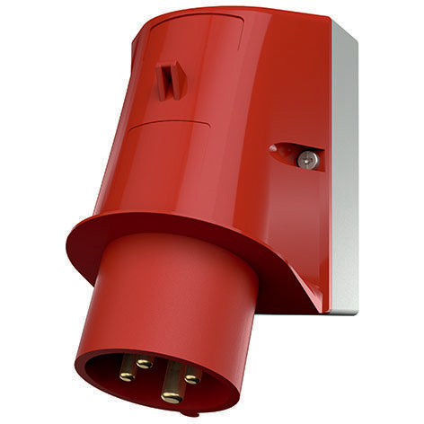 Mennekes - CEE-Gerätestecker (IEC 60309) Wandstecker 3346 32A,4p,6h,400V,IP44
