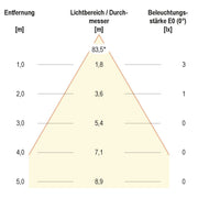 EVN Lichttechnik - Decken-/Wandleuchte LED Wandeinbauleuchte LQ 4601 W 12V 0,6W 6000K