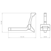 Kaiser - Zubehör/Ersatzteile für Leuchteneinbaugehäuse Prefix Montageset 1299-66 4-fach,Wandeinbau