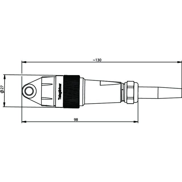 Telegärtner - LWL-Steckverbinder LWL-Stecker SM 100007283 2xSC, IP67