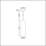 THORNeco - Mechanisches Zubehör/Ersatzteile für Leuchten Leuchtenzubehör LILY PENDANT CAN BLK