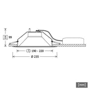 LTS Licht&Leuchten - Downlight/Strahler/Flutlicht LED-Downlight LFLEXM232.830/DALIws 830, DALI, ws