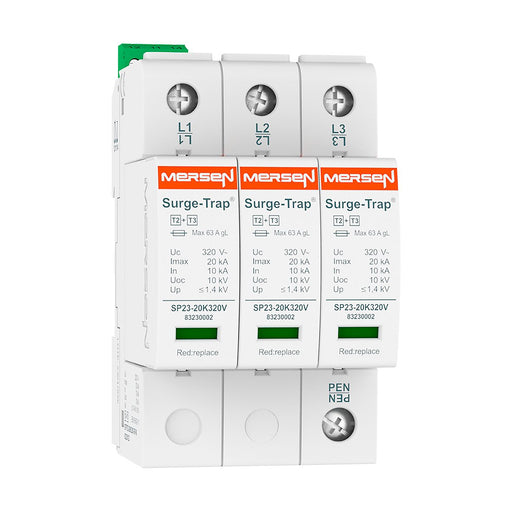 Mersen - Überspannungsableiter für Energietechnik/Stromversorgung Überspg.-Ableiter Typ 2+3 STPT23-20K320V-3PM 20kA Uc320V 3+0 TNC