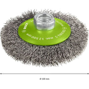 Bosch - Rotierende Drahtbürste PRO Stainless Steel clean 2608622108 Kegelbürste 100 x
