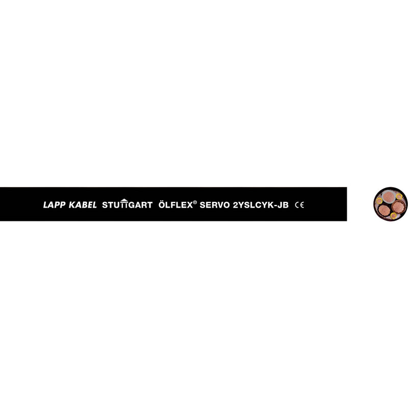 Lapp Kabel&Leitung - Energiekabel >= 1 kV, für ortsveränderlichen Einsatz ÖLFLEX SERVO 2YSLCY-JB BK 1136451/100 4G2,5 − 100 Meter