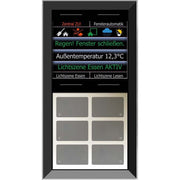 Issendorff - Bussystem-Tastsensor Glas-Tastenfeld rahmenlos LCN - GTS10DB sw m.6+4Tasten,6 LED − 1 Stück