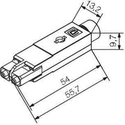 Weidmüller - LWL-Steckverbinder Kommunikationskomponente IE-PI-SCRJ-POF − 10 Stück