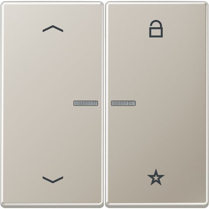 Jung - Bedienelement intelligent eNet Funk-Steuertaste FM ES 1701 P 2fach, Symbol Pfeil