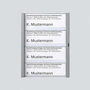 Siedle&Söhne - Zubehör/Ersatzteile für Türkommunikation Namensschild sil-met kpl. 200029796-00 f.TM 612-4 SM