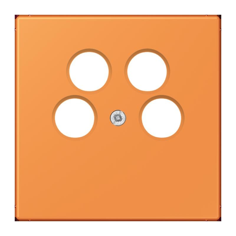 Jung - Einsatz/Abdeckung für Kommunikationstechnik Abdeckung für SAT-TV LC 990-4 SAT2 225 orange clair (32081)