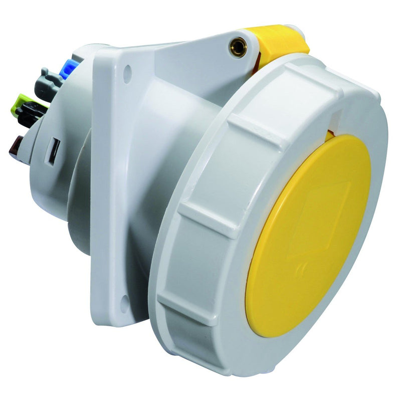 Bals Elektrotech - CEE-Anbausteckdose (IEC 60309) Anbausteckdose geneigt 32A 12843 3p 110V 4h IP67
