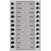 TCS Tür Control - Montageelement für Türstation Audioaußenstation 2-reihig PET22-EN/04 Erw.22 Tasten silber