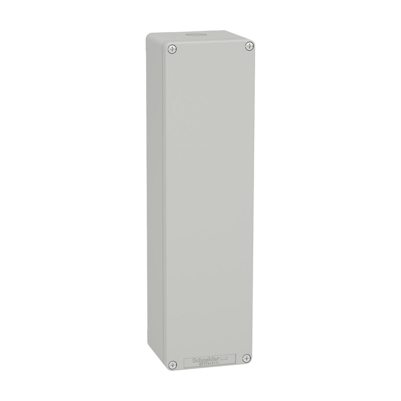 Schneider Electric - Gehäuse für Befehls- und Meldegeräte Leergehäuse XAP, Metall XAPD54 grau, ohne Bohrung