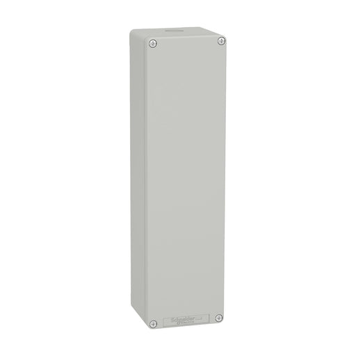 Schneider Electric - Gehäuse für Befehls- und Meldegeräte Leergehäuse XAP, Metall XAPD54 grau, ohne Bohrung