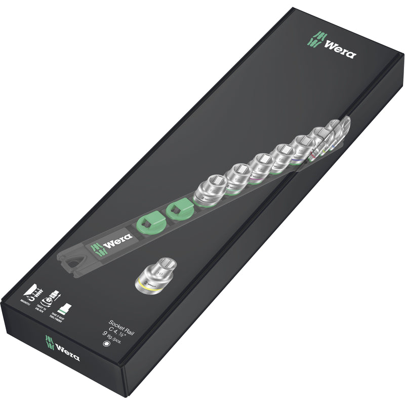 Wera - Steckschlüsselset Nuss-Magnetleiste 05005460001 C 4