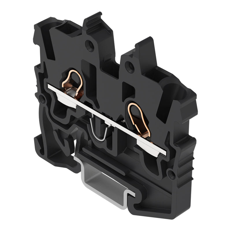 WAGO - Durchgangs-Reihenklemme 2-LeiterMini-Durchgangskl. 2050-1205 1 mm²,schwarz − 100 Stück