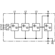 DEHN - Kombi-Ableiter für Energietechnik Kombi-Ableiter DVA EMOB 3P 255 FM DVA EMOB