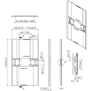 Vogels - Zubehör/Ersatzteile für Unterhaltungselektronik Rückwandabdeckung fDisplay PFA9162 sw Connect-it,HF,75-80Z