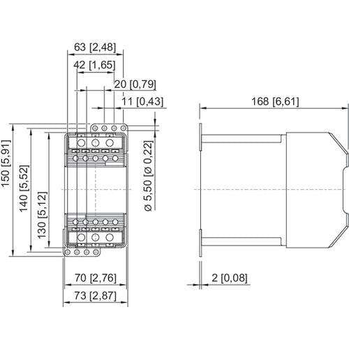 Stahl - Leistungsschütz zum Schalten von Wechselstrom Schütz max. 7,5 kW 8510/122-03-436-730 400V Uc100-250VAC/DC