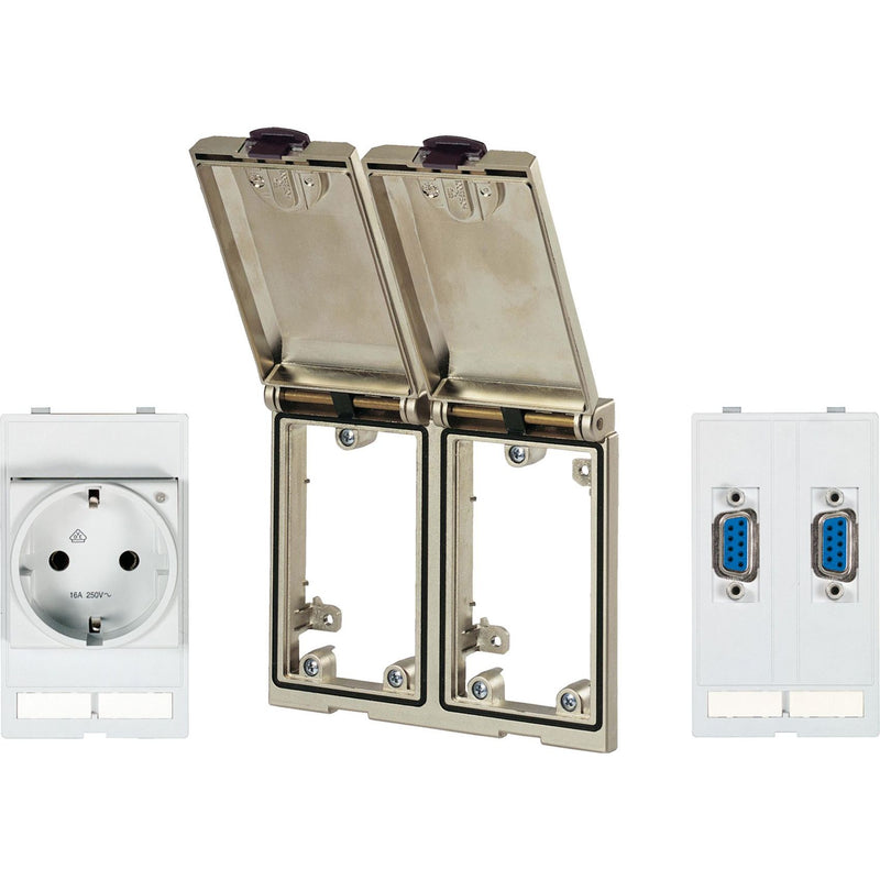 Murrelektronik - Einsatz/Abdeckung für Kommunikationstechnik Rahmenmodul 4000-68123-0010260 2fach