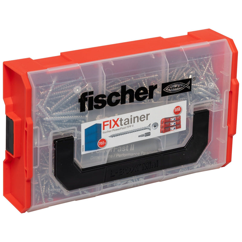 Fischer Deutschl - Sortimentskasten für Schrauben FixTainer PowerFastIISKVGTXBit