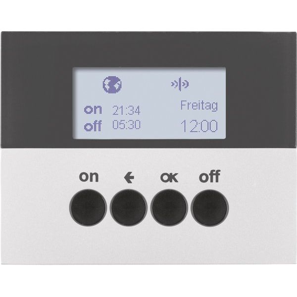 Berker - Bussystem-Zeitschaltuhr KNX-Funk Zeitschaltuhr 85745277 alu lackiert