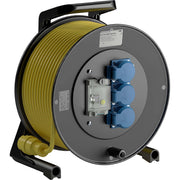 Schill - Kabeltrommel Spezialgummi-Kabeltrommel GT 310FIMD350PU315 m. FI und Steckdosen