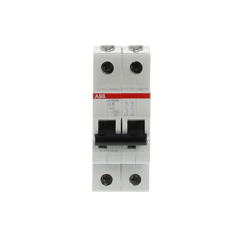 ABB Stotz S&J - Leitungsschutzschalter Sicherungsautomat S202M-C8 10kA 8A C 2p