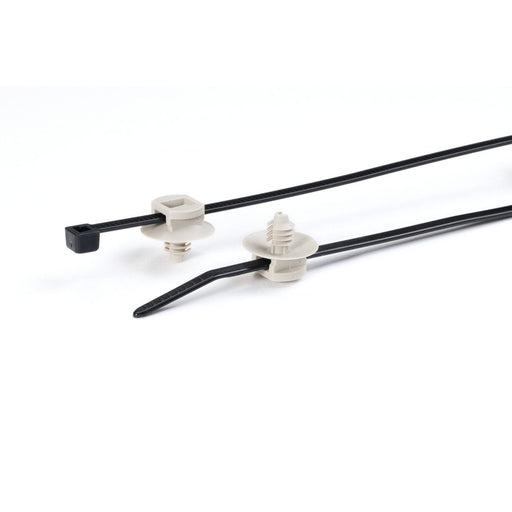 HellermannTyton - Kabelbinder Befestigungsbinder T30RFT5-MC1-BKGY-D1 − 500 Stück