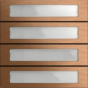 Gira - Funktionsmodul für Türkommunikation Ruftastenmodul 4f 5534921 Bronze