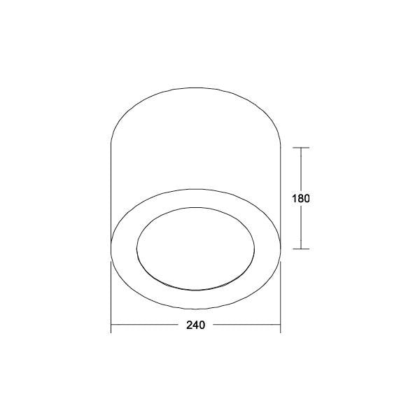 Brumberg Leuchten - Mechanisches Zubehör/Ersatzteile für Leuchten Anbaugehäuse 81231080 schwarz